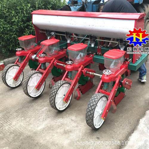 四行深施肥悬浮玉米大豆播种机 玉米播种施肥机悬浮免耕播种机