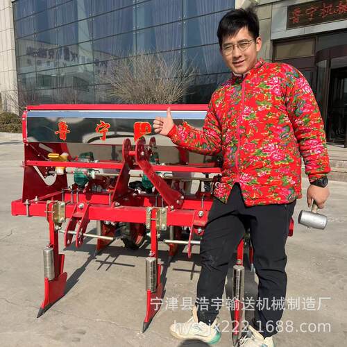 全悬浮三行免耕玉米播种机单粒精播多功能播种下种精确适应全地形
