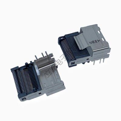 现货U.2 SAS接口36P MINISAS卧贴贴片 SFF-8087 母座插槽连接器