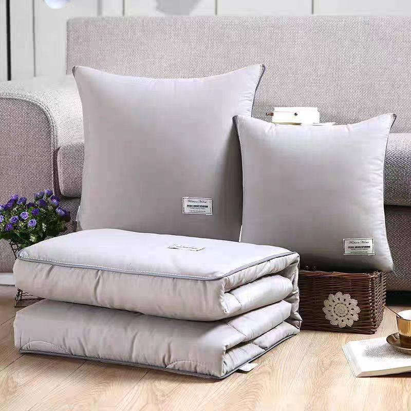 日本新款进口抱枕被两用加厚车载办公午睡枕折叠空调毯二合一靠垫