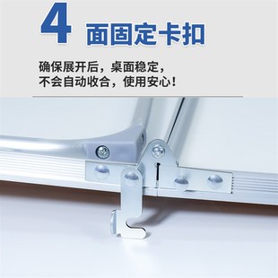 户外便携式折叠桌露营野餐桌子三C折铝合金车载小桌板后备箱小书