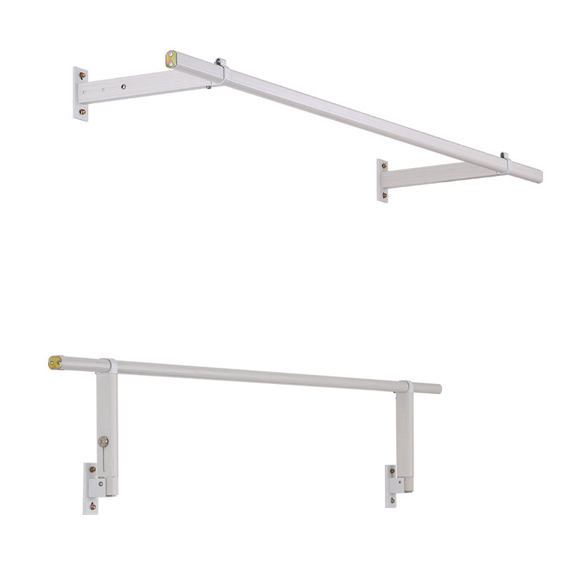 侧装晾衣架阳台固定式晾衣杆侧墙折叠晒衣架墙上铝合X金凉衣架家,收纳整理,晾晒杆,淘宝优惠券,粉丝福利购,淘宝优惠卷