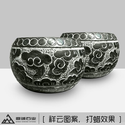 青石柱墩底座石h墩子垫基石柱脚石雕柱皮圆墩空心石柱础柱顶石庭