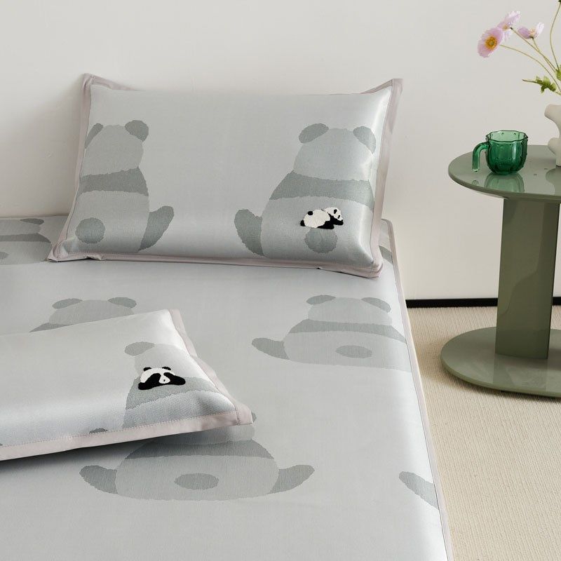 夏季冰丝凉席三件套可折叠不可z机洗席子空调席枕套床垫一米二软,床上用品,冰丝席,淘宝优惠券,粉丝福利购,淘宝优惠卷