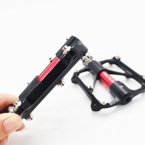 森斯快拆铝合金三培林脚踏防滑润折叠小轮骑行踏板超Z轻脚蹬轴承