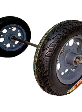 14寸老虎车铸钢轮毂小轮胎30x0一8老虎车手推车手拉车充气轮子带