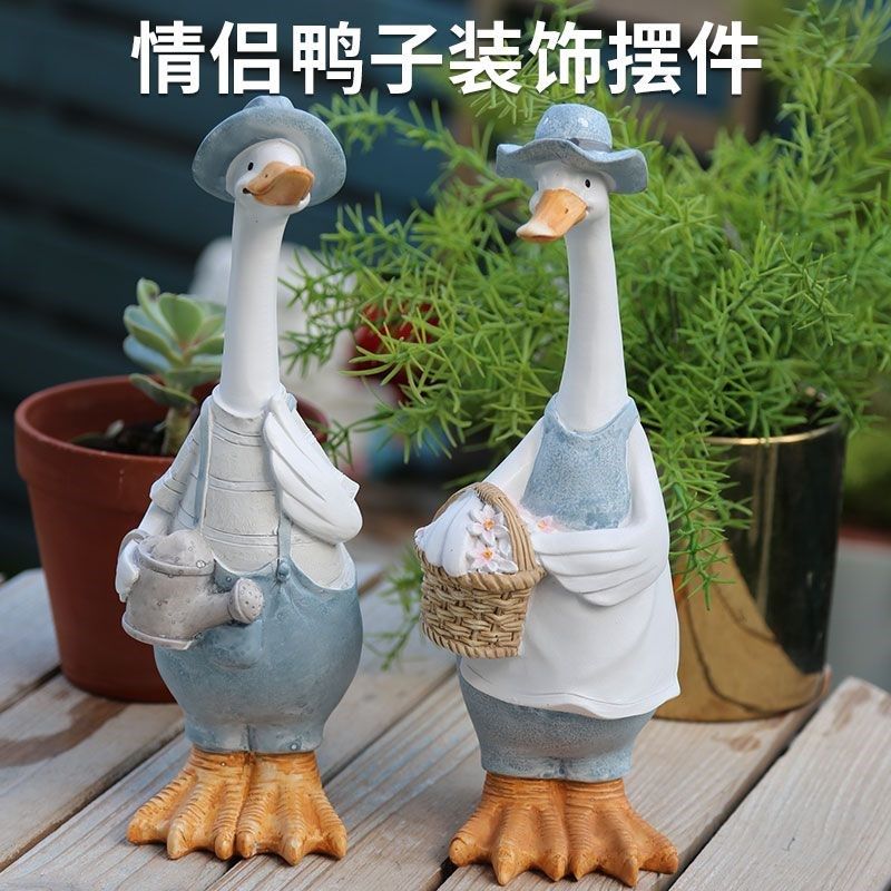 速发美式乡村卡通鸭子p摆件花园装饰庭院仿真动物阳台布.置户外造,家居饰品,户外/庭院摆件,淘宝优惠券,粉丝福利购,淘宝优惠卷
