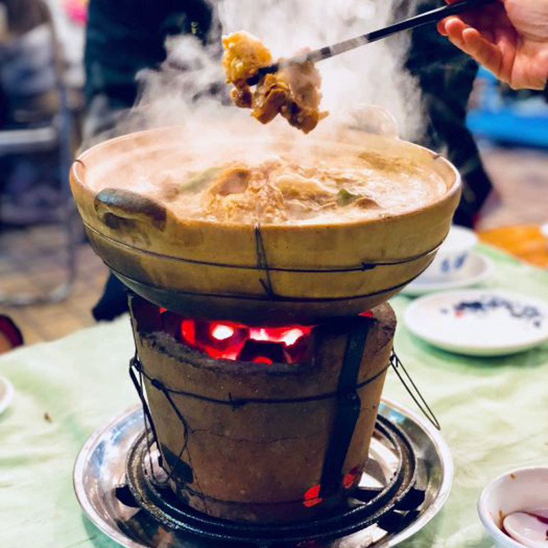 炭炉木炭火锅老式陶土红泥炉户外烧烤风I炉复古商用土灶环保油罐