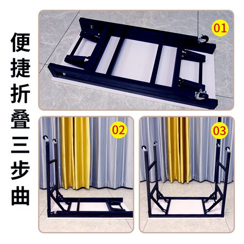 促销台摆摊小推车l折叠桌子冰粉小吃车烤肠移动摊位地推广告展示