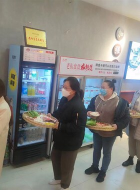 竹筐托盘传菜筐竹编火锅店u端菜簸箕宴竹筛子盘盘麻辣烫饭店装饰