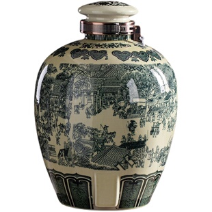 陶瓷酒坛c子酒缸20斤50斤装仿古酒坛家用密封窖藏空泡酒瓶白酒罐