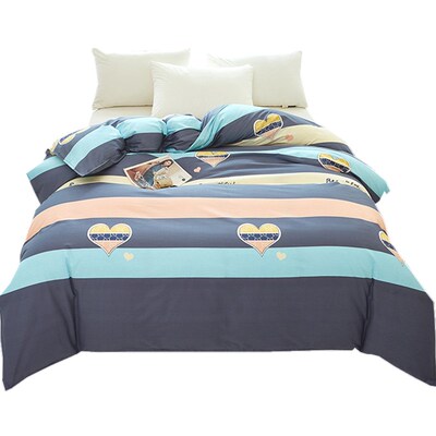 100%纯b棉被套单件150x200x230双人全棉斜纹被罩单人1.5m1.8米床