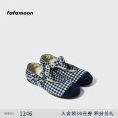 2025秋冬新品 fafamoon设计师品牌 复古大丽花装 饰玛丽珍鞋 女