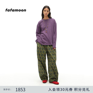 两面穿茧型宽松棉质长裤 fafamoon设计师品牌 女 2025秋冬新品