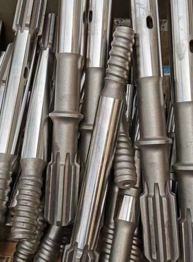 巨安R38 T45T51R32凿岩台车钎尾螺纹连接 t38钢厂高炉开口钎尾