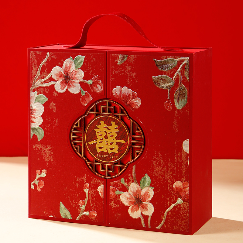 喜糖盒子高端大气订婚回礼伴手礼盒空盒结婚礼物盒喜糖盒2025新款