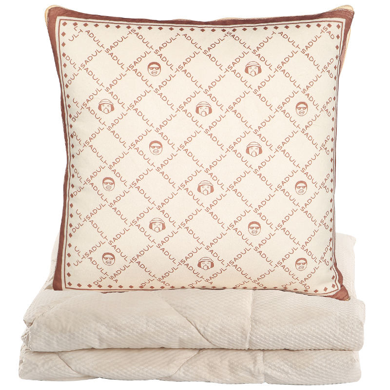 SADULT轻奢抱枕被子办公室午睡空调折叠毯子两用二合一汽车靠枕垫