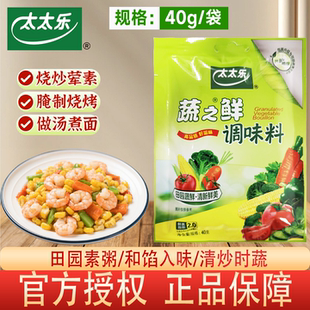 太太乐蔬之鲜调味料40g袋装 烧炒荤素腌制烧烤做汤煮面家用炒菜素