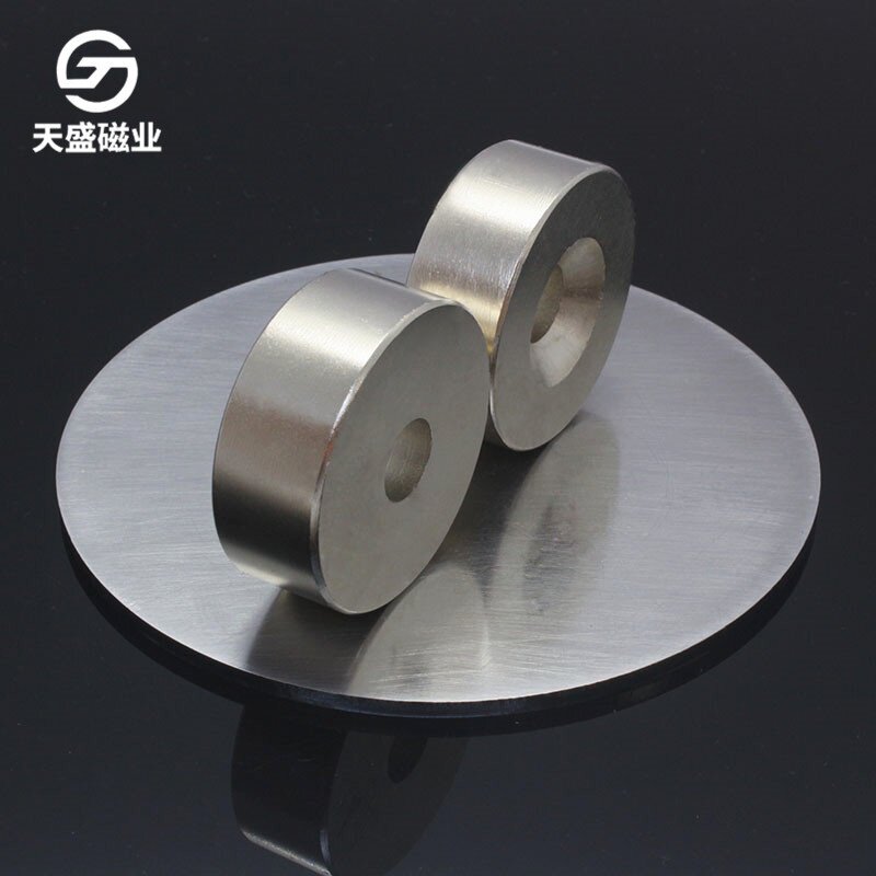 D60*20-10超强力圆柱磁铁吸铁石圆形60×20-10工业大号沉孔强磁