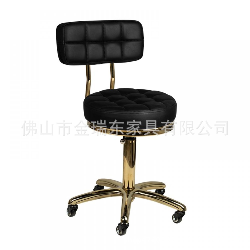 金色美发旋转升降圆凳
