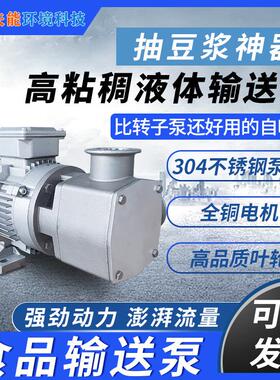 304不锈钢自吸酒泵20456V小型腐蚀耐高温抽2豆浆泵耐精防爆转子泵