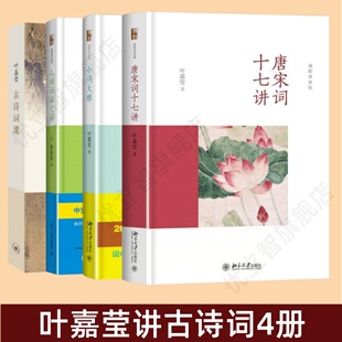 【叶嘉莹讲古诗词4册套装】唐宋词十七讲+小词大雅+人间词话七讲+叶嘉莹古诗词课 迦陵讲演集 给孩子讲古诗词