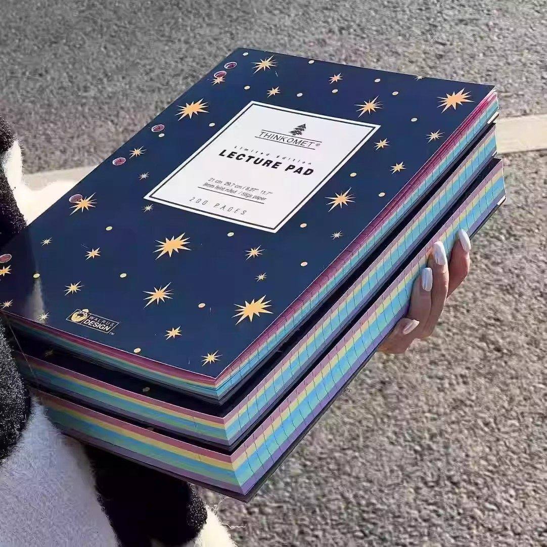 星空彩虹活页笔记本学生手帐本百页可拆卸任意搭配日程本笔记本,文具电教/文化用品/商务用品,手帐/日程本/计划本,淘宝优惠券,粉丝福利购,淘宝优惠卷