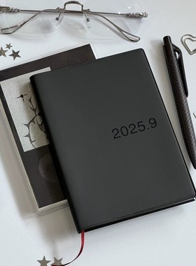 2026年碳灰色A7笔记本简约学生便携手账本笔记本高颜值记录本子