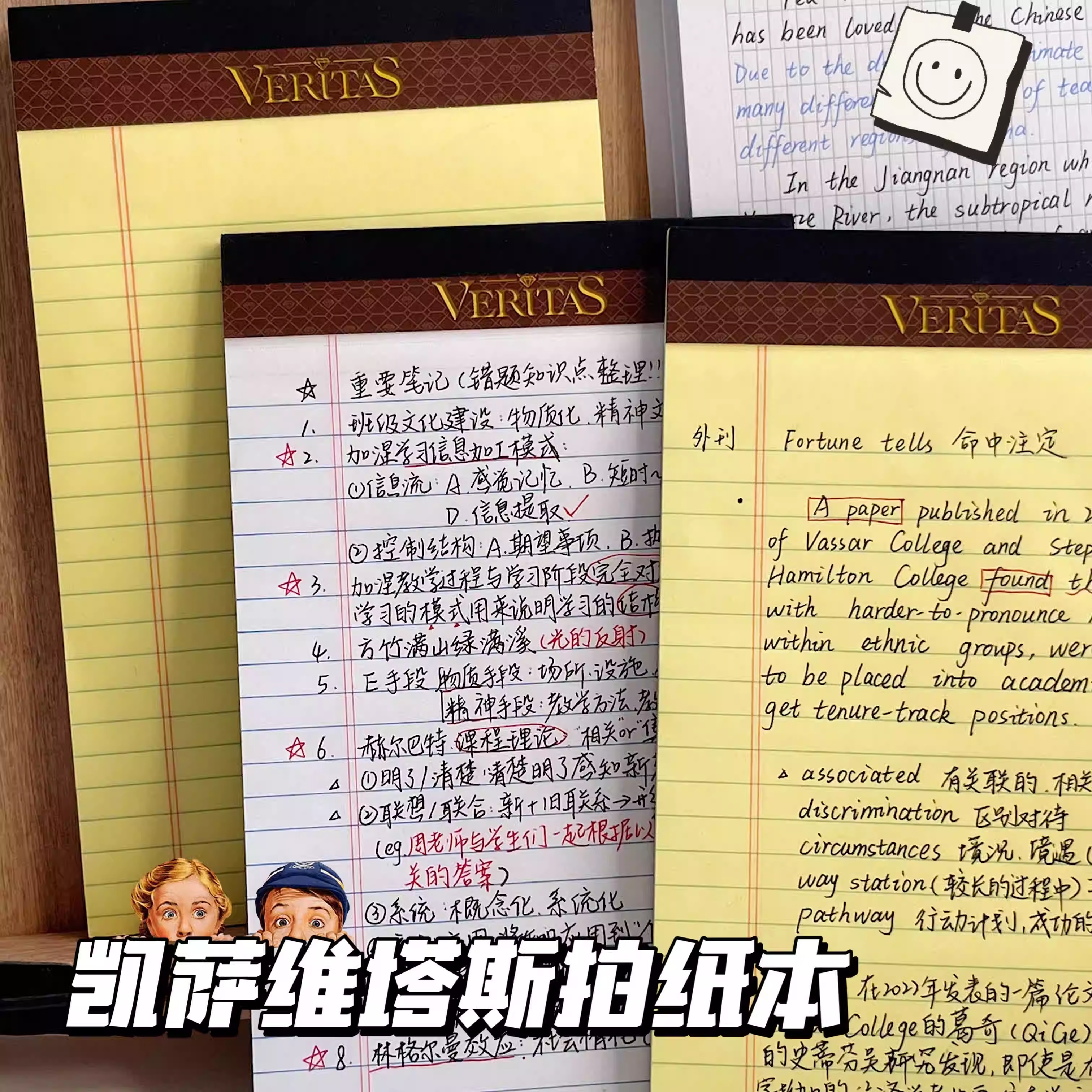 凯萨维塔斯A4A5拍纸本笔记本高颜值便签本记事本草稿纸可撕纠错本