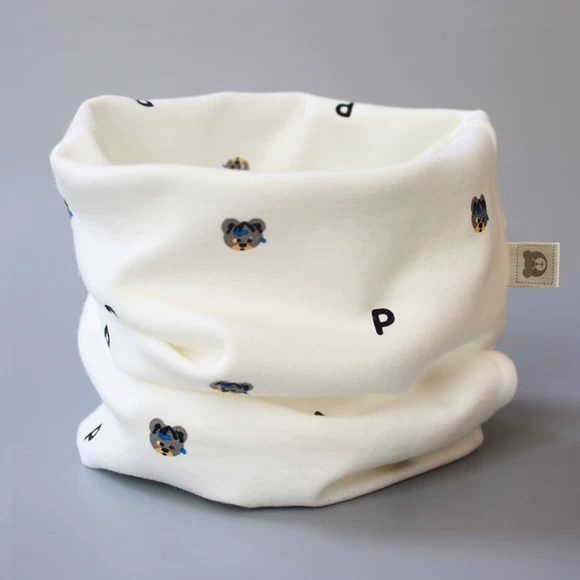 A类纯棉宝宝围脖儿童秋冬脖套男小孩冬季套头婴儿围巾防风保暖女