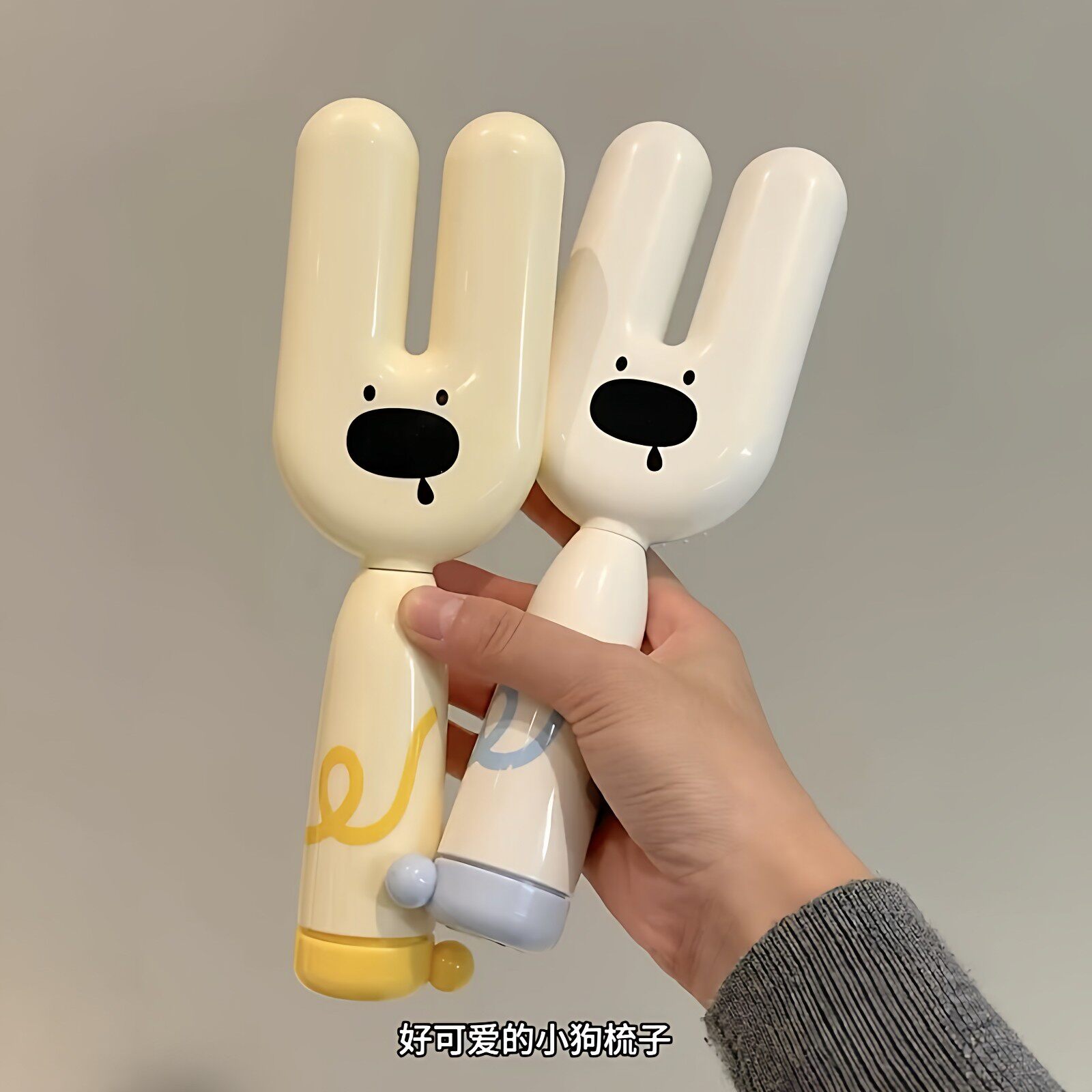 小狗卡通气垫梳头皮按摩梳家用防静电高颅顶神器养发通气排骨梳子