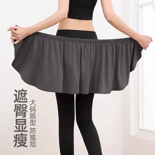 大码瑜伽裤女跑步健身短裙运动