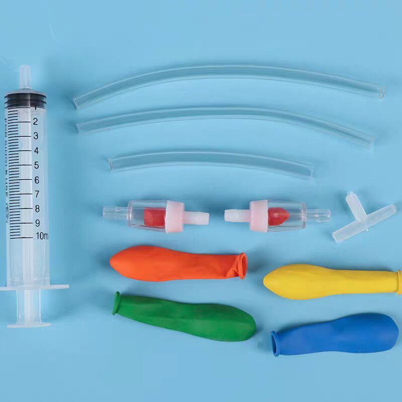 小学生科技小制作打气筒手工发明儿童stem科学实验创意玩具材E586