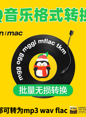 QQ音乐mgg、ogg、mflac、flac转mp3音频格式转换器电脑音乐软件