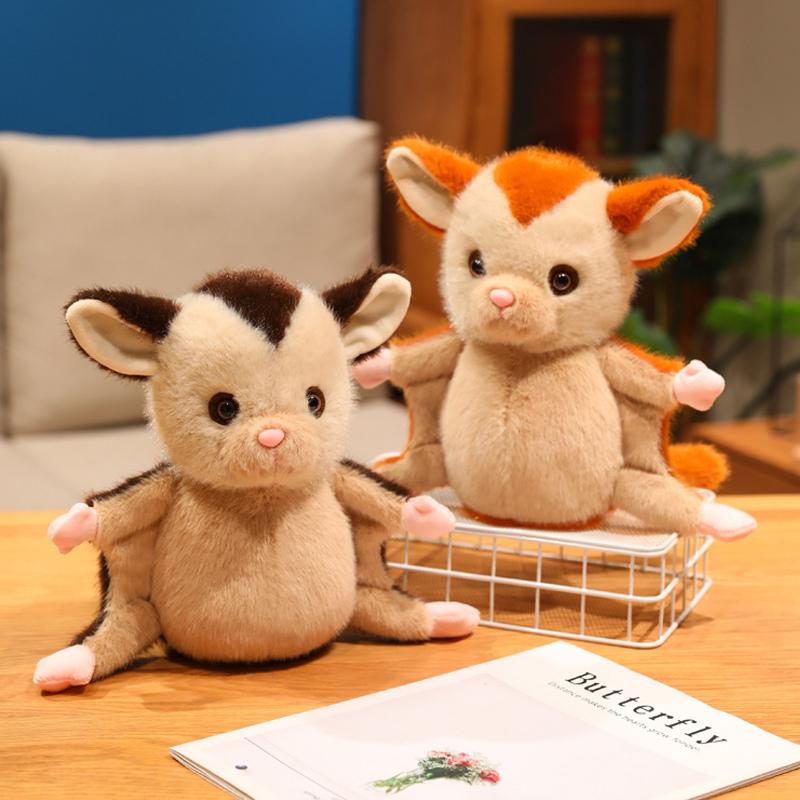 卡通蜜袋鼯小飞鼠毛绒玩具公仔蝙蝠老鼠玩偶儿童布娃娃女生日礼物