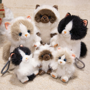 仿真香薰小猫咪毛绒玩具公仔挂件暹罗猫玩偶儿童抱枕闺蜜生日礼物