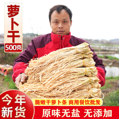 衡阳风干萝卜条500g无盐无添加