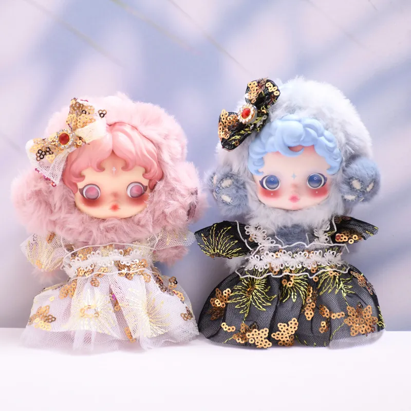 仅娃衣】17CM衣服光织园系列毛绒玩偶着替SP娃衣蕾丝亮片裙套装