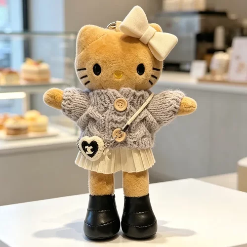 手工hellokitty挂件 毛绒公仔KT猫潮款背包长腿kt挂件包挂娃