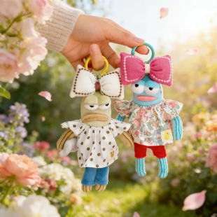 仅娃衣】比奇堡居民丑鱼打工鱼瘫瘫鱼清新背带裙套装娃衣公仔配饰