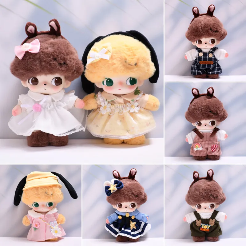 热卖仅娃衣】DIMOO WORLD盲盒毛绒挂件衣服娃衣牛仔背带裤裙子套