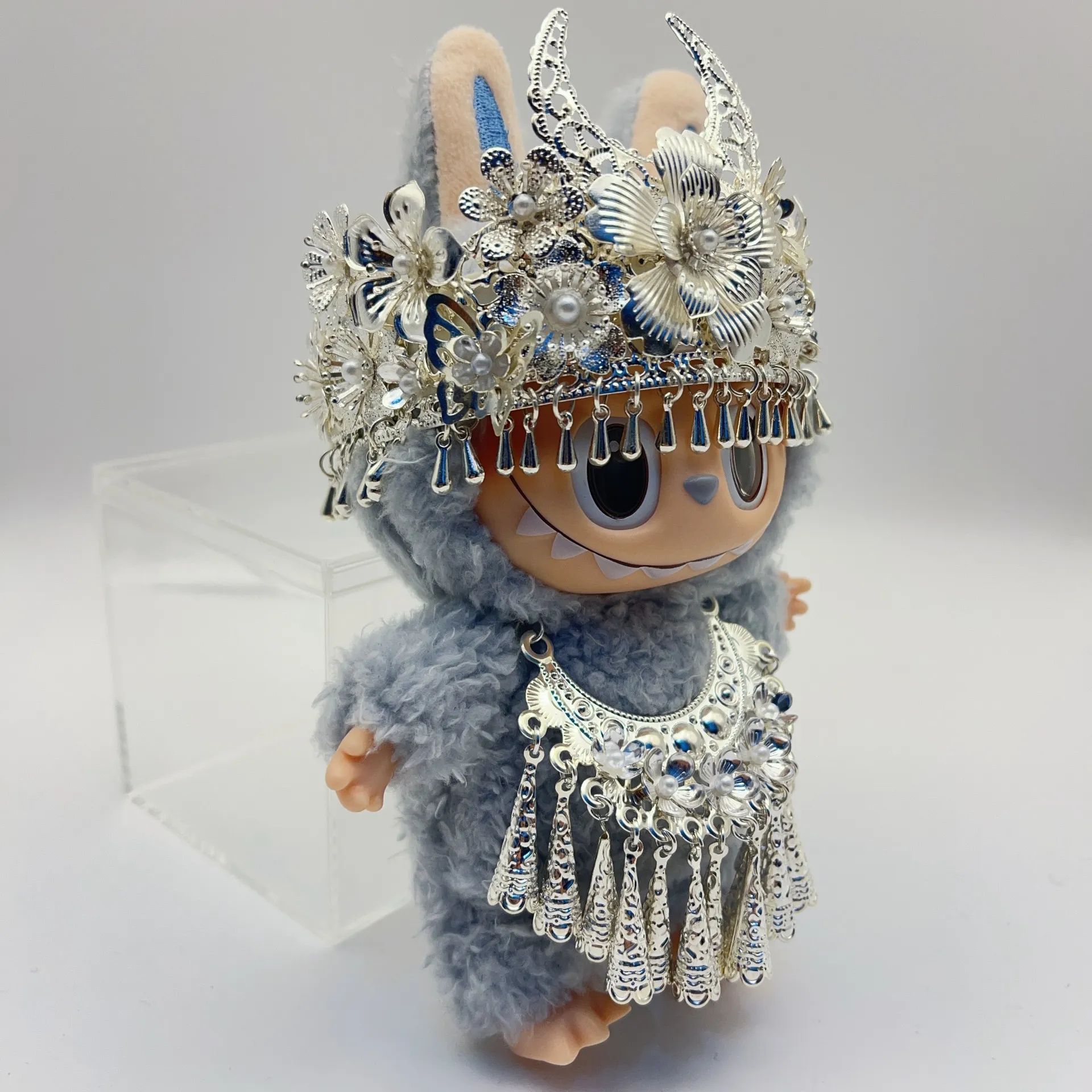 仅娃衣】适用于labubu苗族特色娃衣配饰二代坐坐衣服盲盒配饰