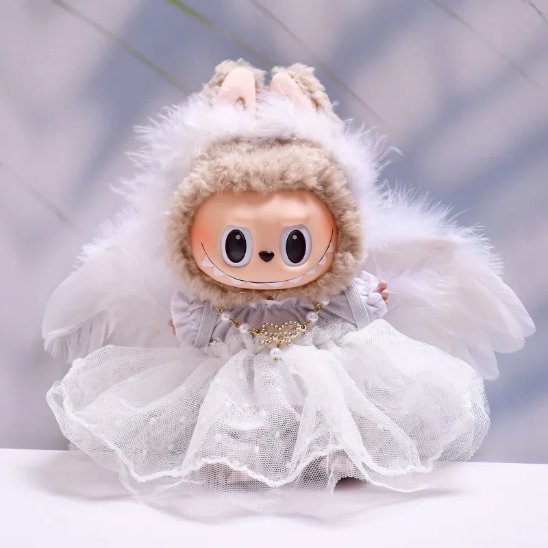 仅娃衣】一二代挂件labubu衣服天使恶魔翅膀蕾丝套装拉布布娃衣