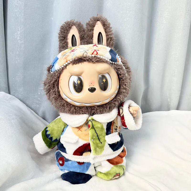 仅衣服】58cm拉布布衣服ZIMOMO娃衣搪胶LABUBU毛绒睡衣套装可爱