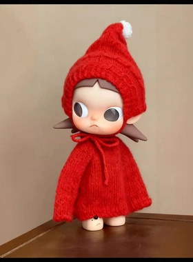 红色毛衣Zsiga动人偶娃衣向往之处毛衣套装嘎子姐着替换装