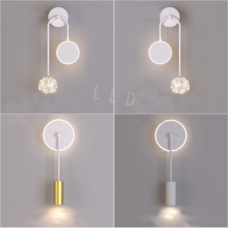 2023新款网红床头壁灯现代简约极简主卧现代创意超亮过道壁灯