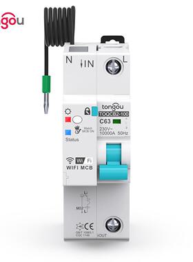 涂鸦1PWIFI计量断路器智能生活遥控自动无线断路器重合闸开关63A