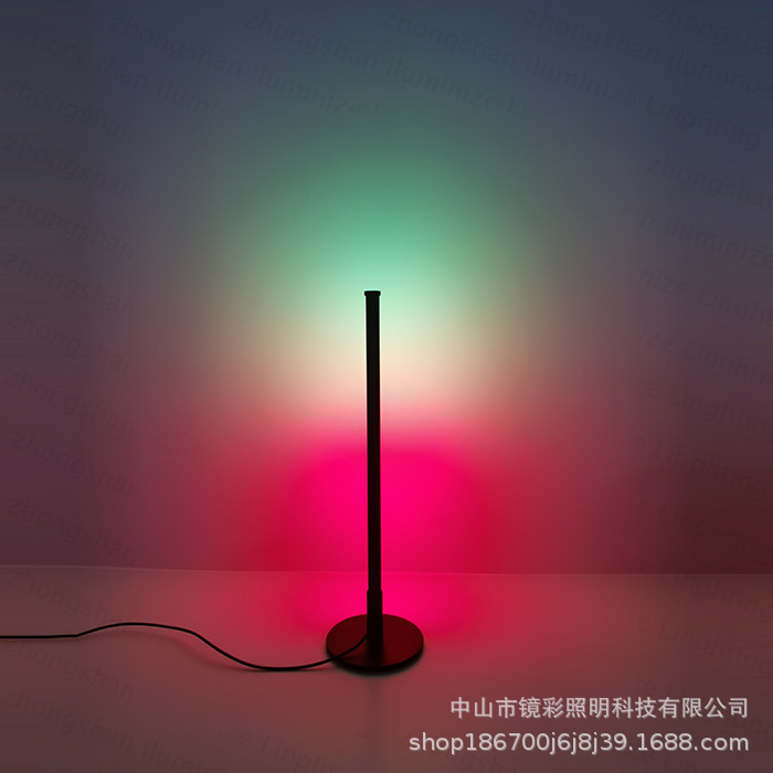 电竞炫彩RGB调光灯酒店ktv酒吧桌面氛围灯简约台灯卧室床头小夜灯