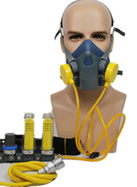 供气式防毒面具全面罩喷漆专用防尘化工化学M喷塑喷砂打磨设备喷