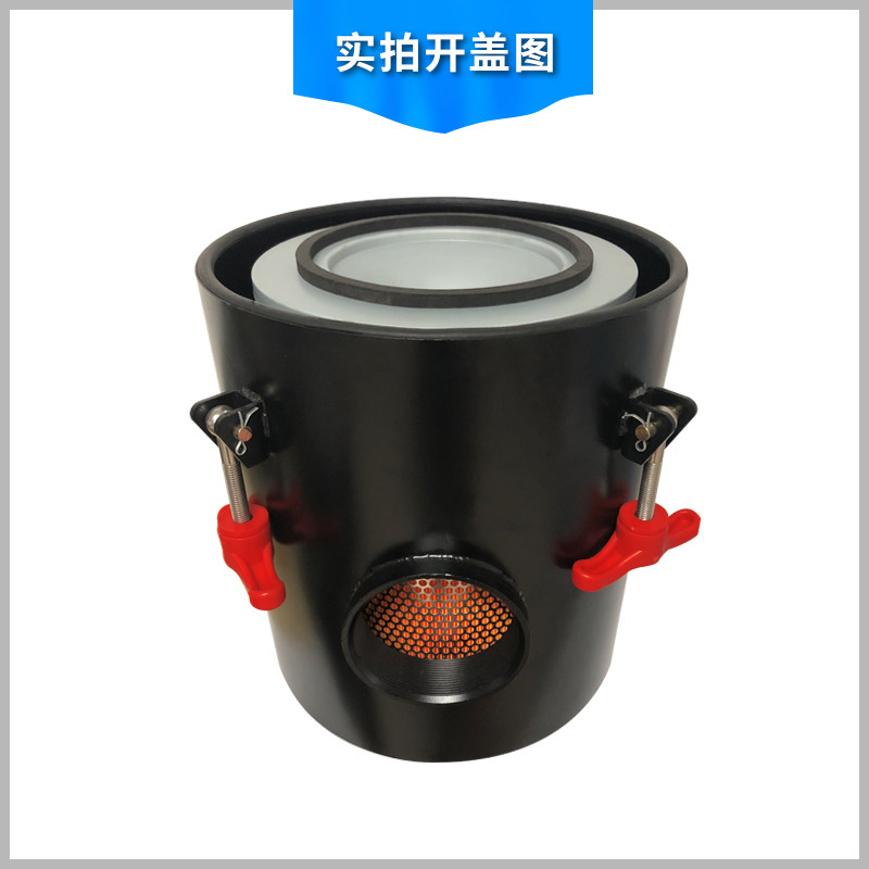 工业粉尘过滤e桶4寸F008真空泵过滤总成高压鼓风机收集尘DN100订